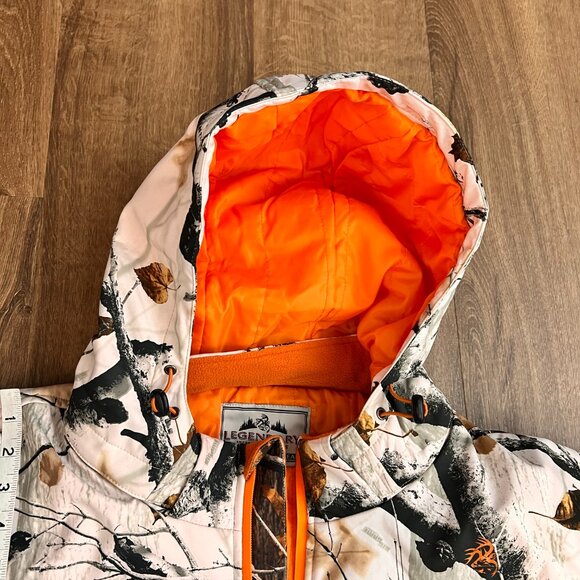 Legendary Whitetails Big Game Snow Camo Insulated Hooded Hunting Jacket 2XL - Picture 10 of 12